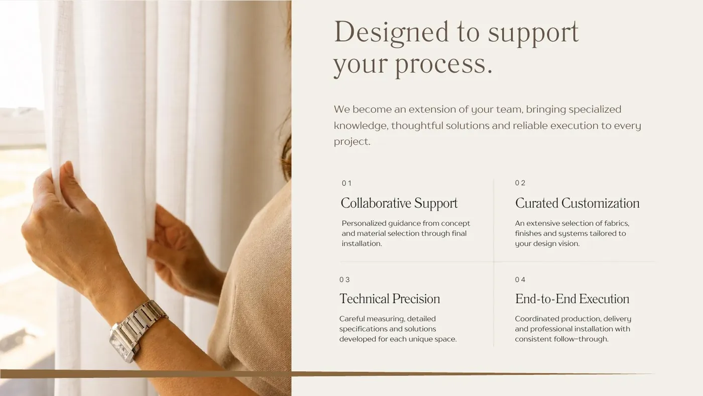 Designed to support your process.