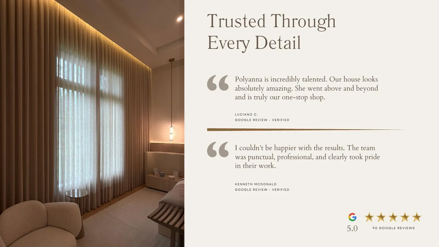Trusted through every detail, with client reviews.
